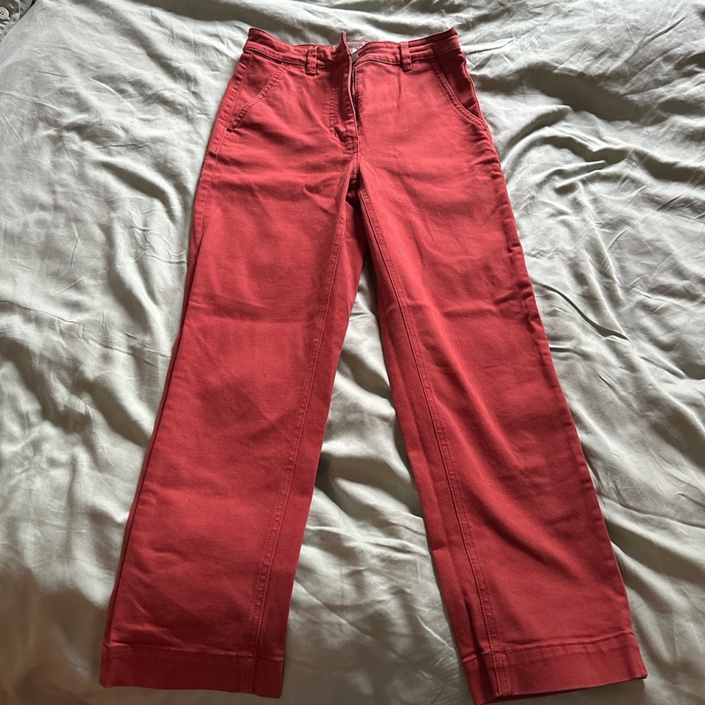 Everlane red straight pant - size 0